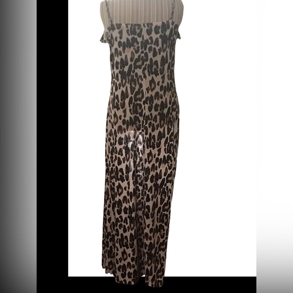 Essentials by Milano size medium leopard dress excellent condition